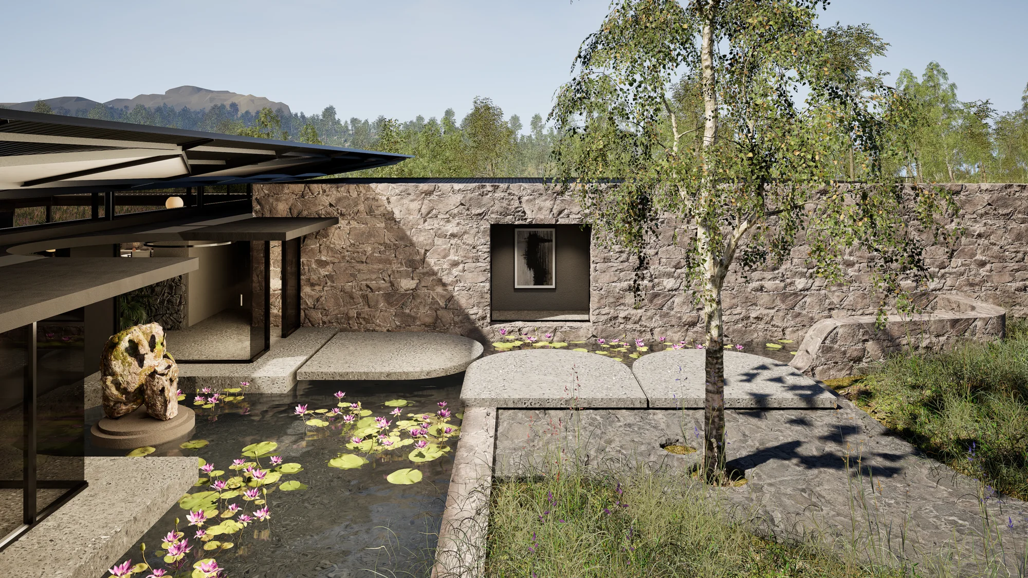 River Clubhouse architectural render 4