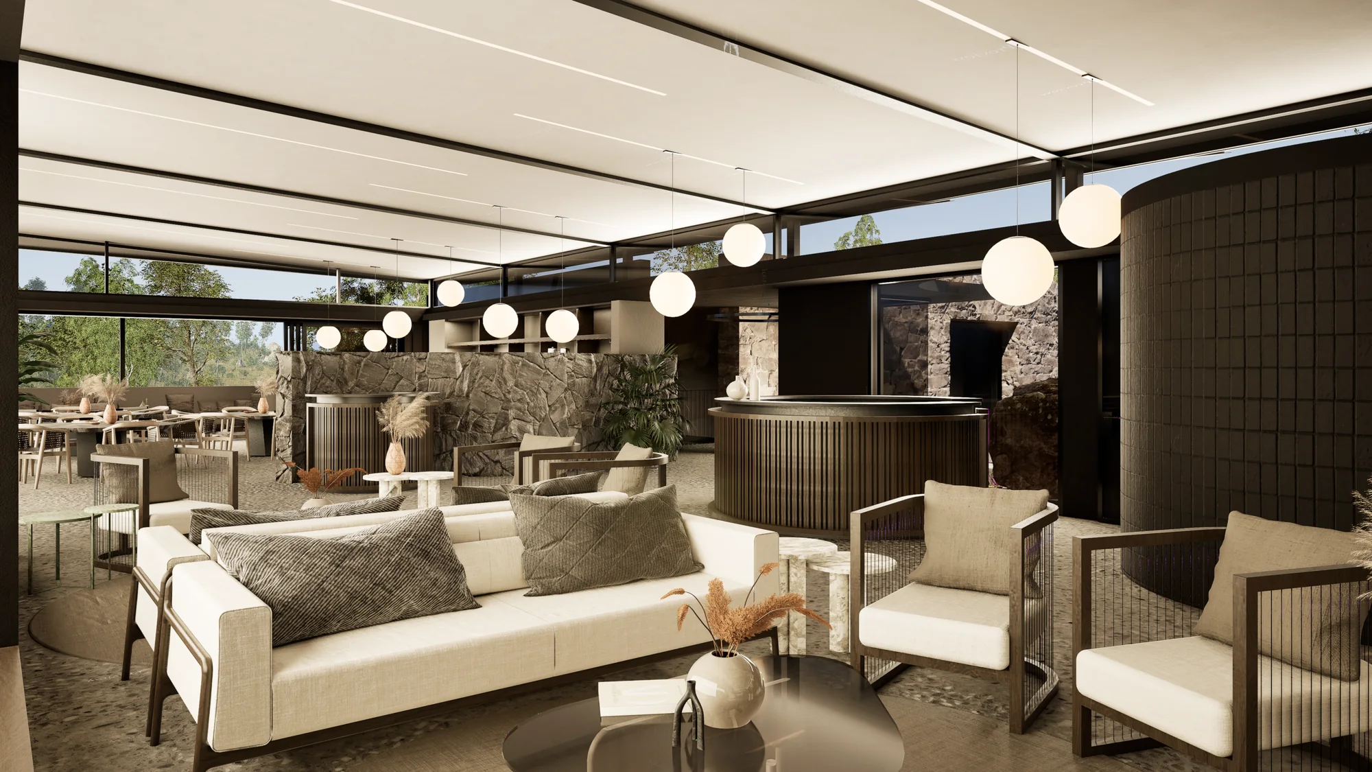 River Clubhouse architectural render 3