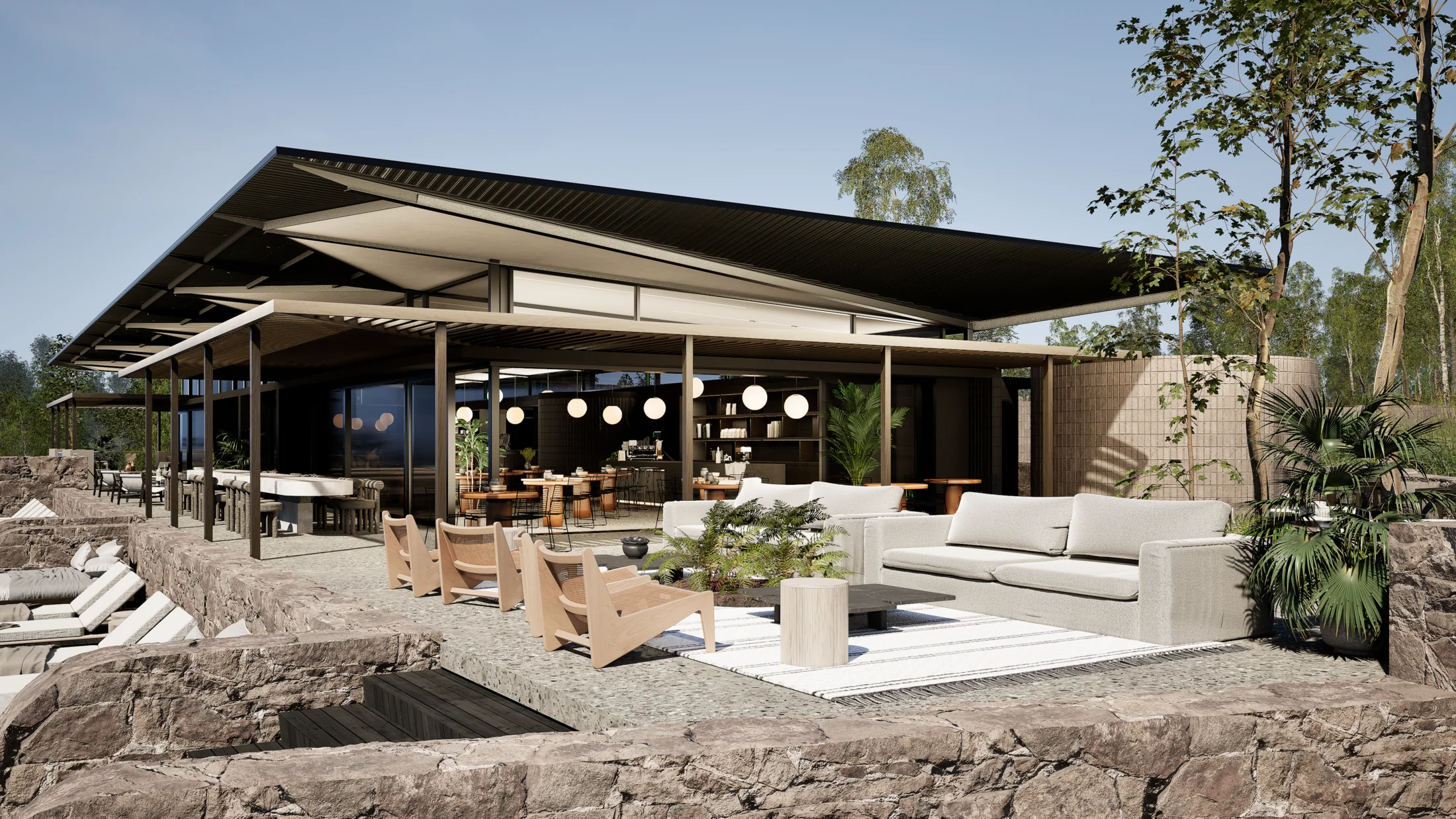 River Clubhouse architectural render 1